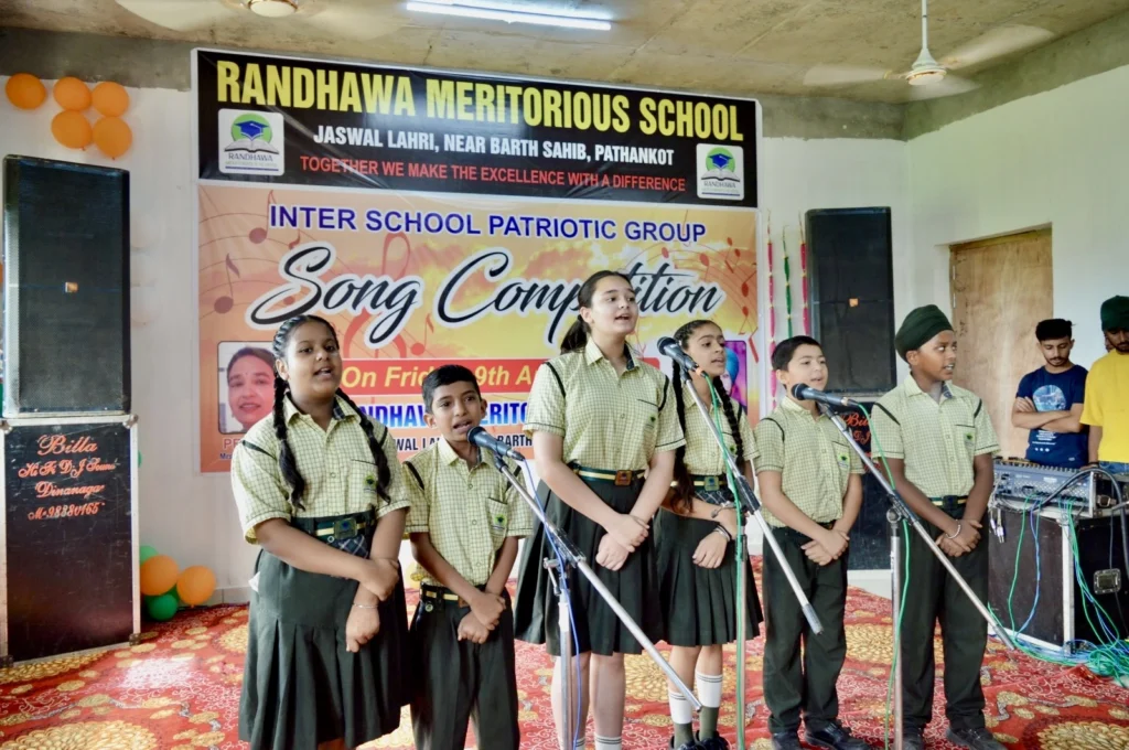 Randhawa Meritorious School — Song Competition1